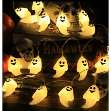 Guirnalda De Luces Fantasmas Halloween 10 Luces